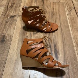 Restricted Shoes - Tan wedges - never worn Restricted Shoes - Tan wedges - never worn